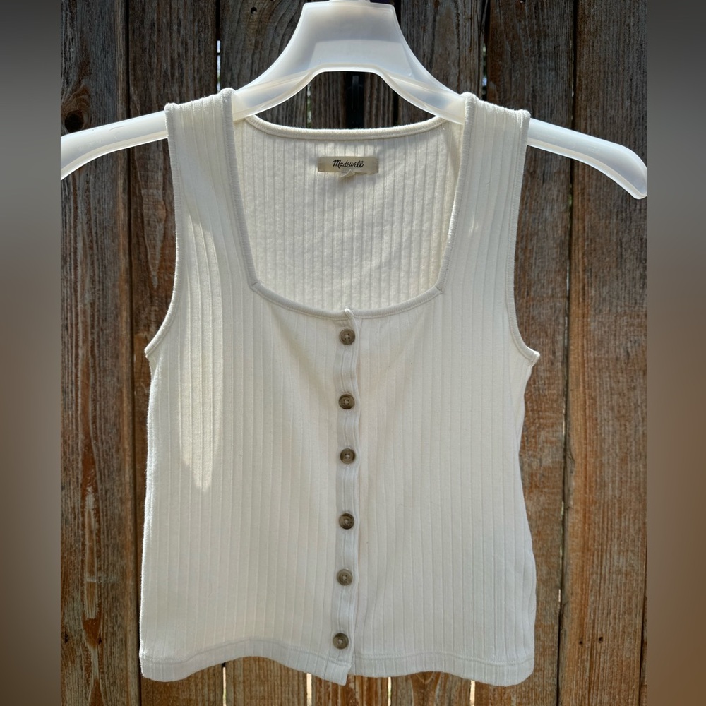 Madewell ribbed cropped tank